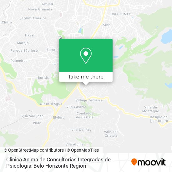 Clinica Anima de Consultorias Integradas de Psicologia map