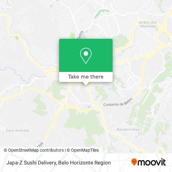 Japa-Z Sushi Delivery map