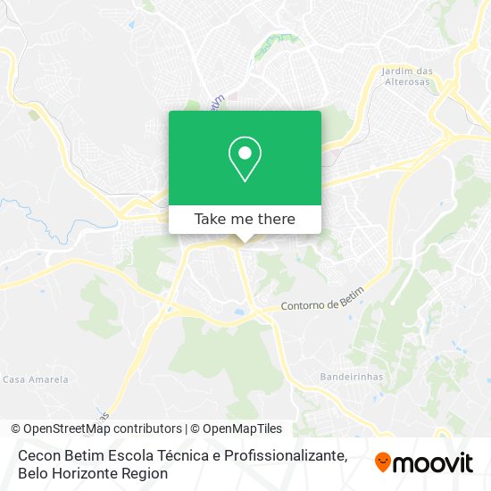 Cecon Betim Escola Técnica e Profissionalizante map