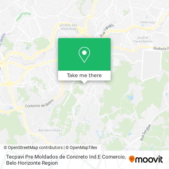 Tecpavi Pre Moldados de Concreto Ind.E Comercio map