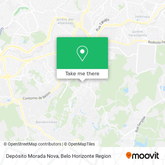 Depósito Morada Nova map