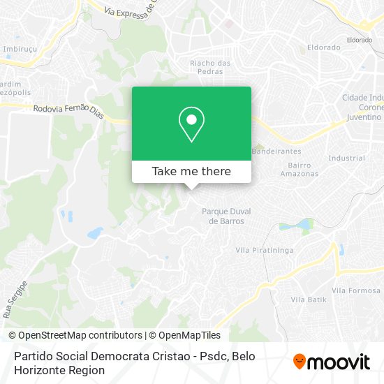 Partido Social Democrata Cristao - Psdc map