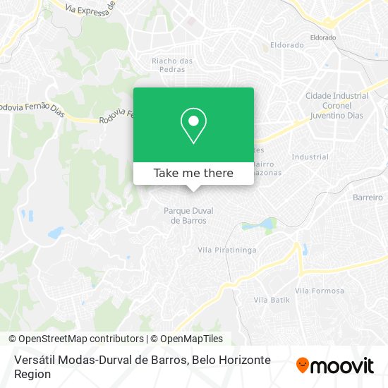 Versátil Modas-Durval de Barros map