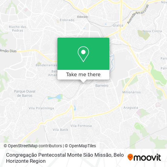 Congregação Pentecostal Monte Sião Missão map
