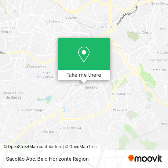 Sacolão Abc map
