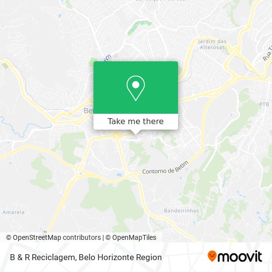 B & R Reciclagem map