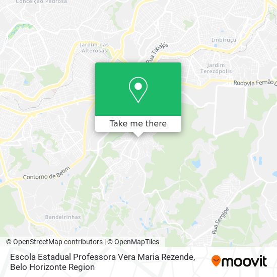 Escola Estadual Professora Vera Maria Rezende map