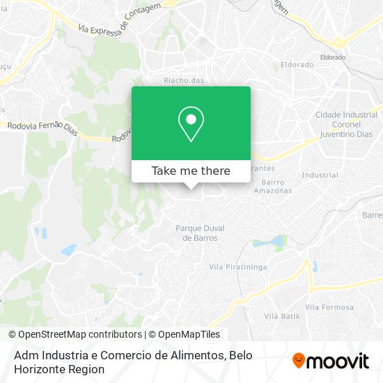 Adm Industria e Comercio de Alimentos map