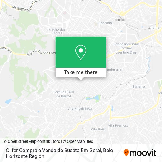 Olifer Compra e Venda de Sucata Em Geral map