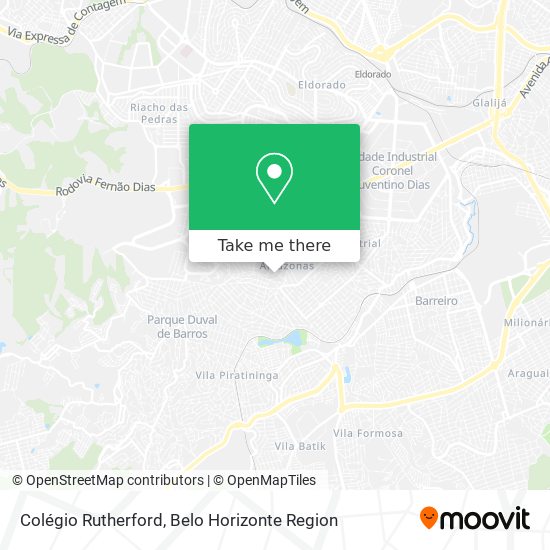 Colégio Rutherford map