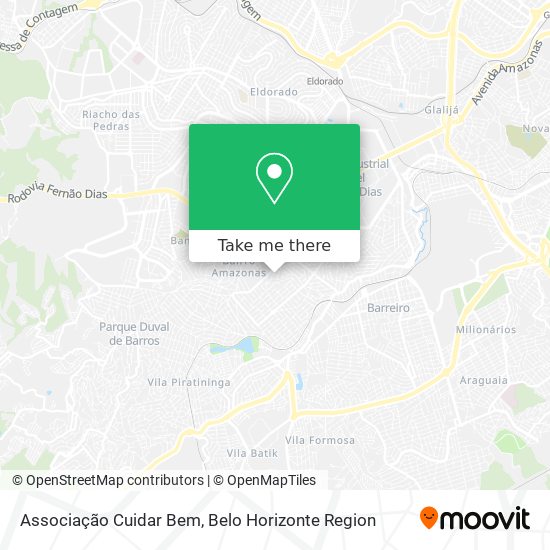 Associação Cuidar Bem map