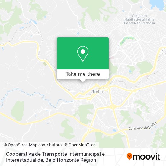 Cooperativa de Transporte Intermunicipal e Interestadual de map