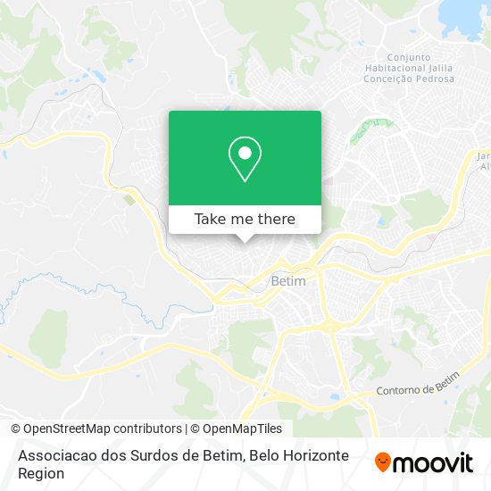 Associacao dos Surdos de Betim map