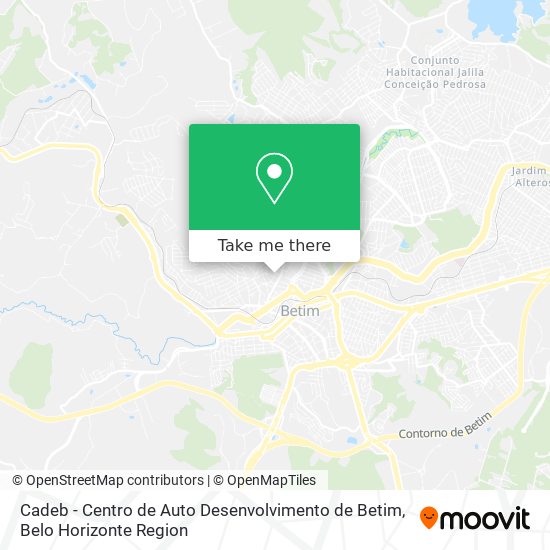 Cadeb - Centro de Auto Desenvolvimento de Betim map