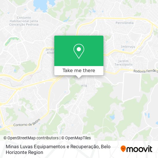 Minas Luvas Equipamentos e Recuperação map