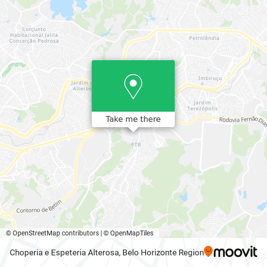 Choperia e Espeteria Alterosa map