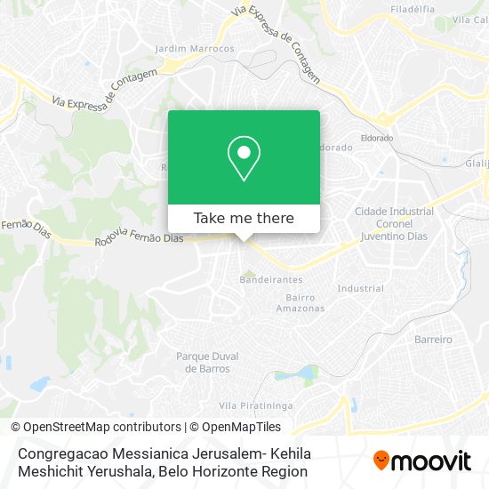Congregacao Messianica Jerusalem- Kehila Meshichit Yerushala map