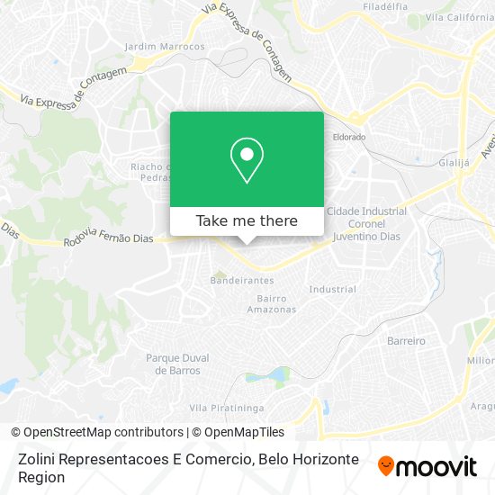Zolini Representacoes E Comercio map