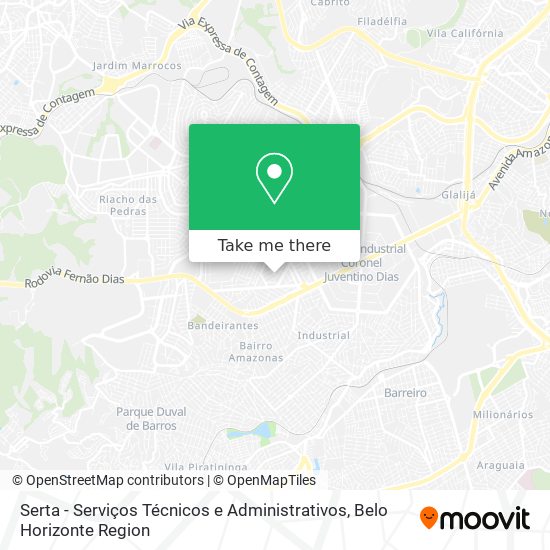 Serta - Serviços Técnicos e Administrativos map