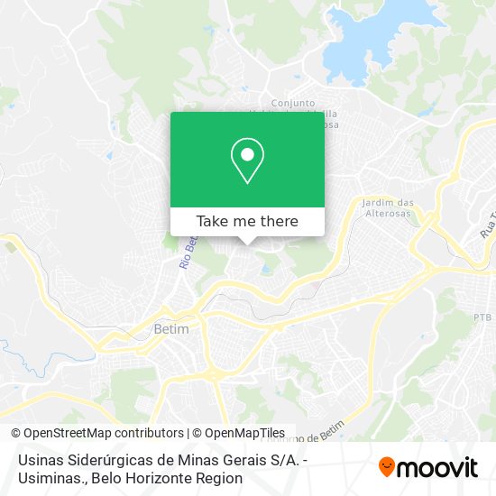 Usinas Siderúrgicas de Minas Gerais S / A. - Usiminas. map