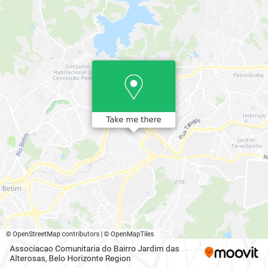 Associacao Comunitaria do Bairro Jardim das Alterosas map