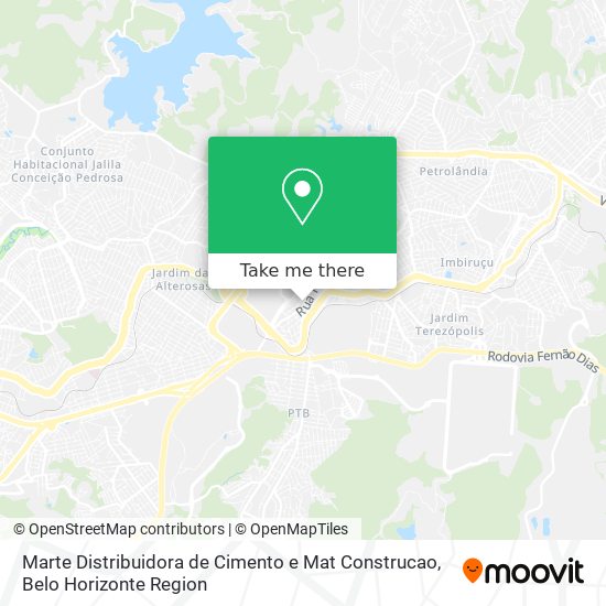 Marte Distribuidora de Cimento e Mat Construcao map