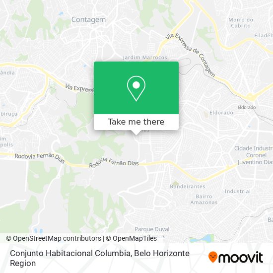 Conjunto Habitacional Columbia map