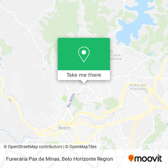 Funerária Pax de Minas map