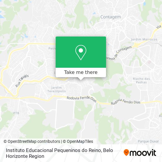 Instituto Educacional Pequeninos do Reino map