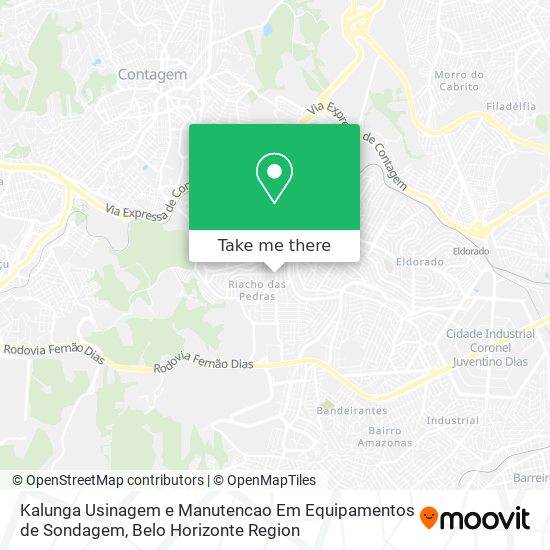 Kalunga Usinagem e Manutencao Em Equipamentos de Sondagem map