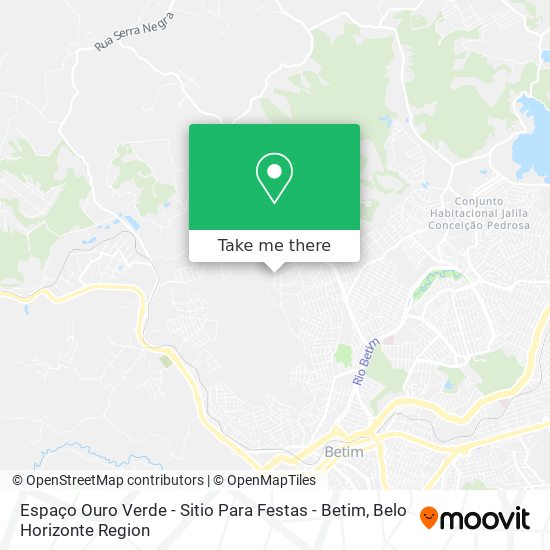 Espaço Ouro Verde - Sitio Para Festas - Betim map