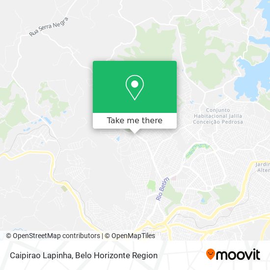 Caipirao Lapinha map