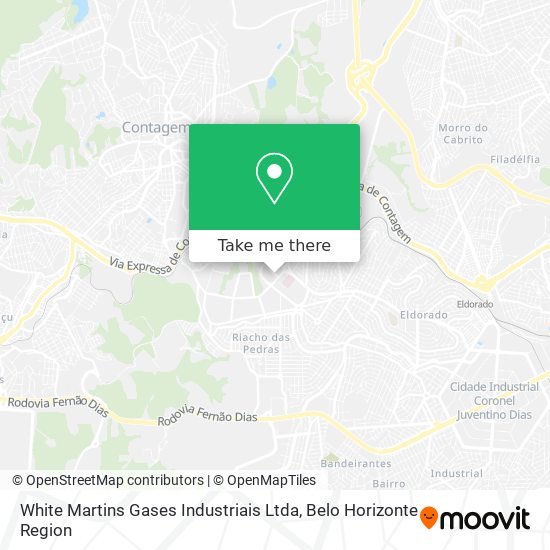 White Martins Gases Industriais Ltda map