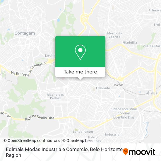 Edimais Modas Industria e Comercio map