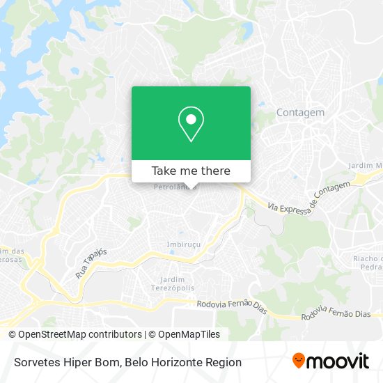 Sorvetes Hiper Bom map