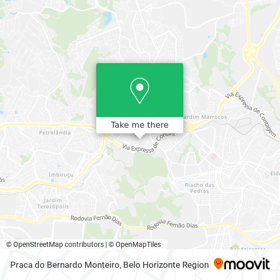 Praca do Bernardo Monteiro map