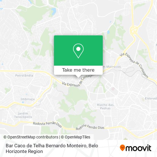 Bar Caco de Telha Bernardo Monteiro map