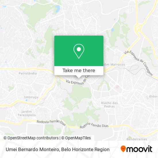 Umei Bernardo Monteiro map