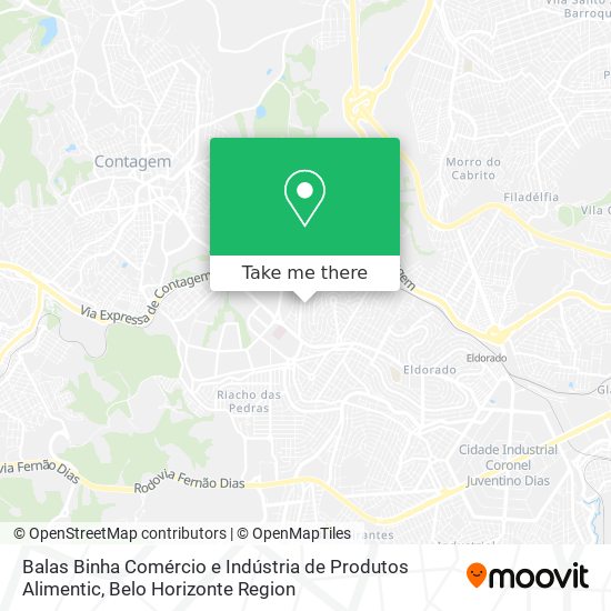 Mapa Balas Binha Comércio e Indústria de Produtos Alimentic