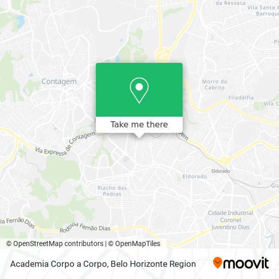 Academia Corpo a Corpo map