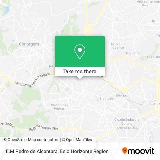E.M Pedro de Alcantara map