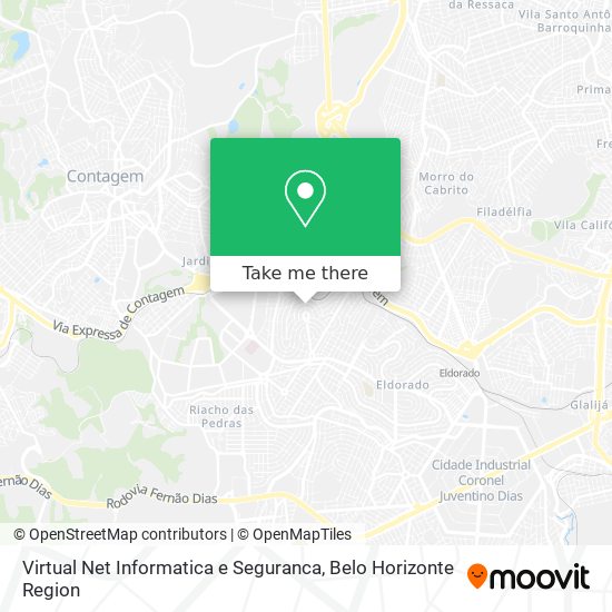 Virtual Net Informatica e Seguranca map