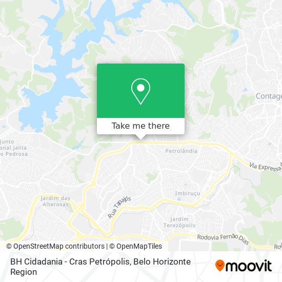BH Cidadania - Cras Petrópolis map