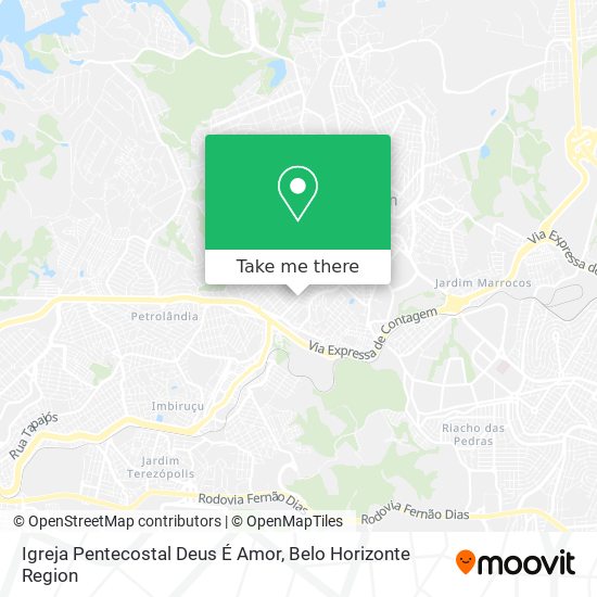 Igreja Pentecostal Deus É Amor map