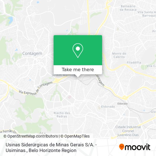 Usinas Siderúrgicas de Minas Gerais S / A. - Usiminas. map