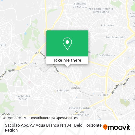 Sacolão Abc, Av Agua Branca N 184. map