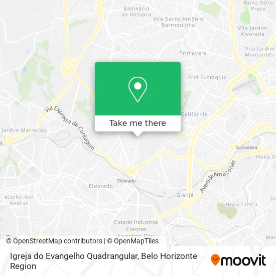 Mapa Igreja do Evangelho Quadrangular
