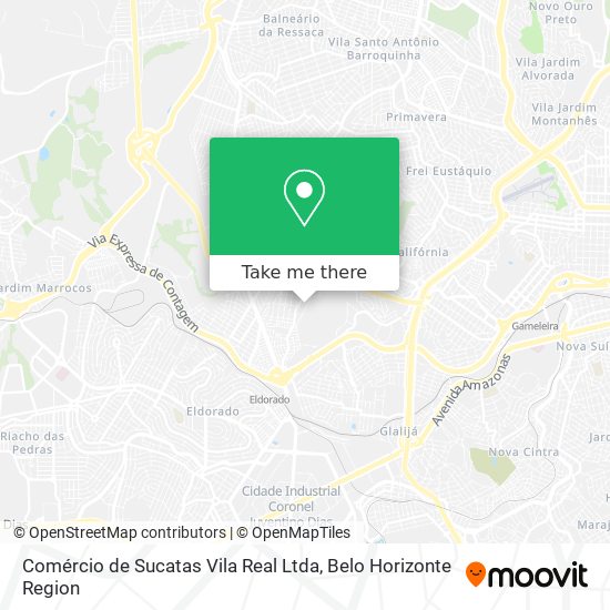 Comércio de Sucatas Vila Real Ltda map