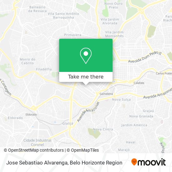 Jose Sebastiao Alvarenga map