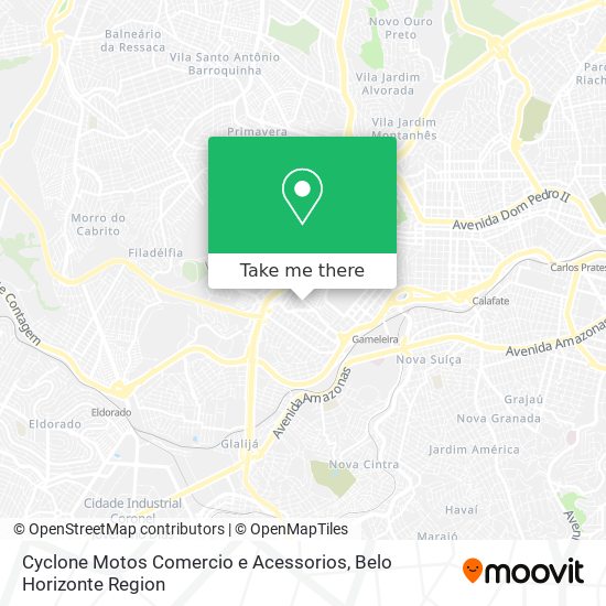 Cyclone Motos Comercio e Acessorios map